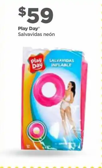 Bodega Aurrerá Salvavidas neón play day oferta