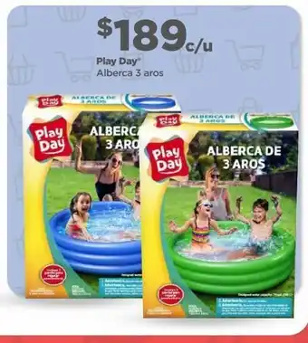 Bodega Aurrerá Alberca 3 aros play day oferta