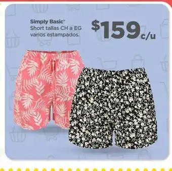 Bodega Aurrerá Short simply basic oferta
