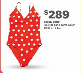 Bodega Aurrerá Traje de baño mujer simply basic oferta