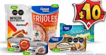 Bodega Aurrerá Frijoles refritos great value oferta