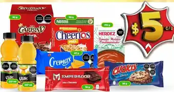 Bodega Aurrerá Cheerios, del valle, cremax, emperador, cholos, herdez oferta