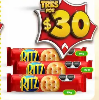 Bodega Aurrerá Galletas ritz x3 oferta