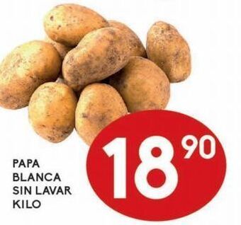 Alsuper Papa blanca sin lavar kg oferta
