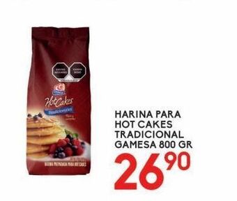 Alsuper Harina para hot cakes tradicional gamesa 800g oferta