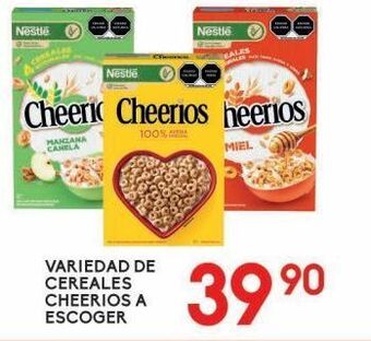 Alsuper Cereales cheerios a escoger oferta