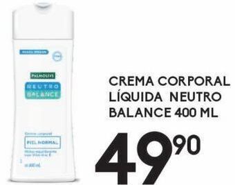 Alsuper Crema corporal liquida neutro balance 400ml oferta