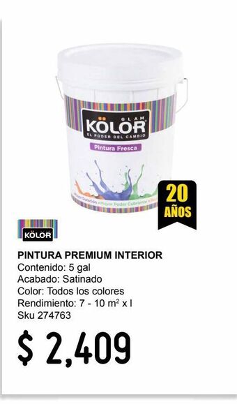 Sodimac Homecenter Pintura premium interior satin blanco 5 gl oferta