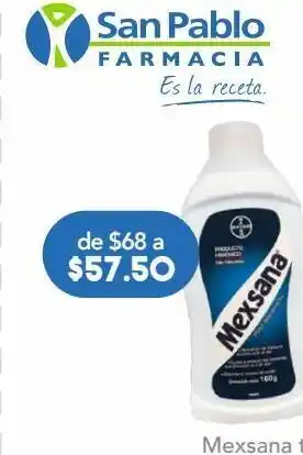 Farmacia San Pablo Mexsana talco oferta