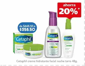 Farmacia San Pablo Cetaphil crema hidratante facial noche tarro 48g. oferta