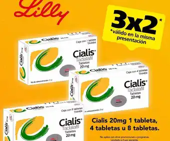 Farmacia San Pablo Cialis 20mg 1 tableta, 4 tabletas u 8 tabletas oferta