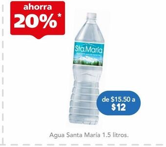 Farmacia San Pablo Agua santa maría 1.5 litros oferta