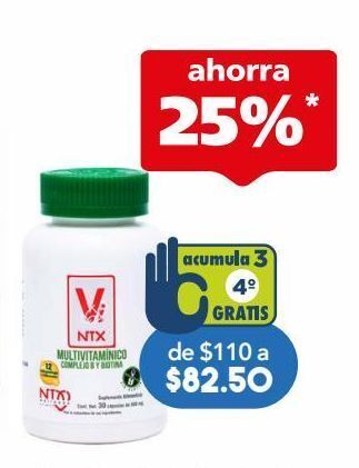 Farmacia San Pablo Nártex multivitamínico complejo b & biotina 30 cápsulas oferta