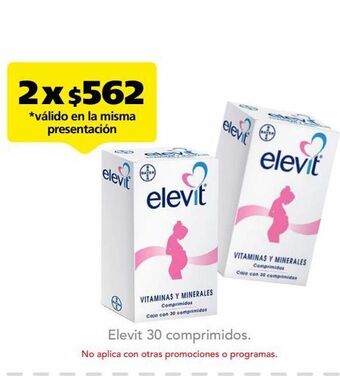 Farmacia San Pablo Elevit 30 comprimidos oferta