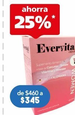 Farmacia San Pablo Evervital 60 cápsulas oferta