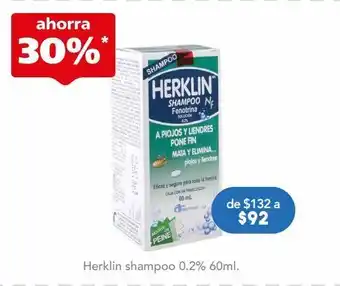 Farmacia San Pablo Herklin shampoo 0.2% 60ml. oferta