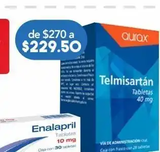 Aurax telmisartán 40mg 20 tabletas