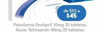 Farmacia San Pablo Psicofarma enalapril 10mg 30 tabletas oferta