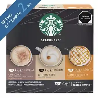 Costco Starbucks Dolce Gusto, 48 cápsulas , variedad de sabores oferta