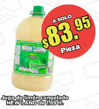 Super Aki Jugo de Limón Congelado New Land 1.89lt oferta