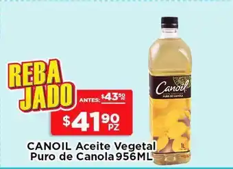 HEB Canoil aceite vegetal puro de canola 946 ml oferta