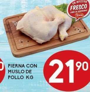 Alsuper Pierna con muslo de pollo kg oferta