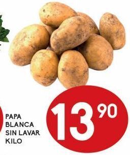 Alsuper Papa blanca sin lavar kg oferta