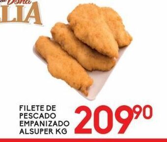 Filete de pescado empanizado alsuper kg