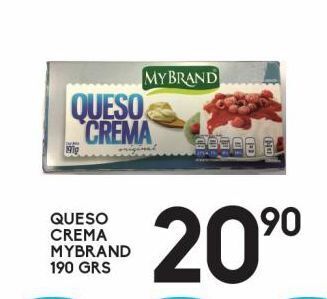 Alsuper Queso crema mybrand 190g oferta