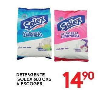 Alsuper Detergente solex 800g oferta