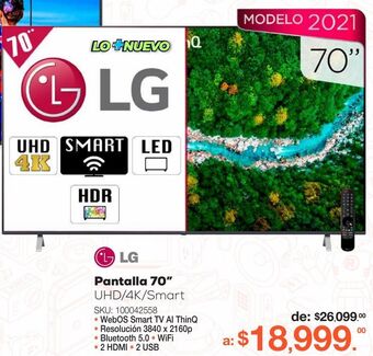 RadioShack Pantalla lg 70up7750psb 70 pulgadas oferta
