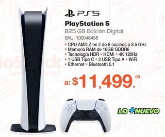 RadioShack Consola playstation 5 edición digital / 825 gb ssd / blanco oferta