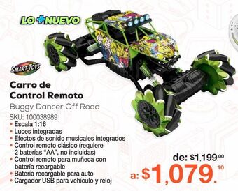 RadioShack Carro de control remoto smart toys buggy dancer off road oferta