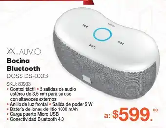 RadioShack Bocina bluetooth auvio doss ds-1003 / blanco oferta