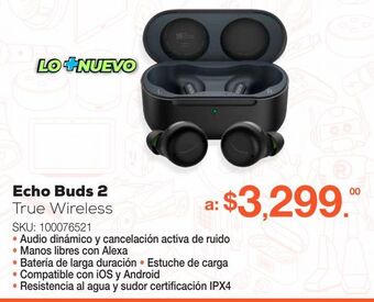 Audífonos bluetooth echo buds 2da generación true wireless