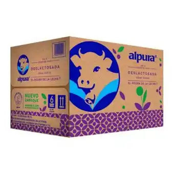 Leche alpura deslactosada 12 pzas 1 l
