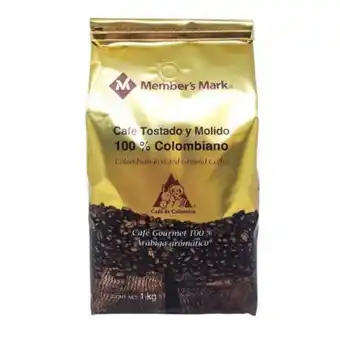 Café tostado y molido member's mark colombiano 1 kg