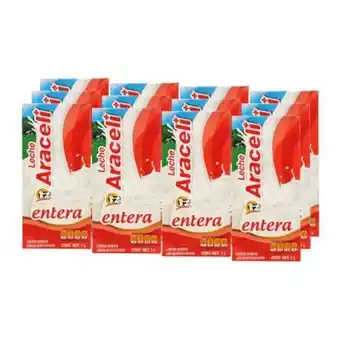 Sam's Club Leche araceli entera ultrapasteurizada 12 pzas de 1 l oferta
