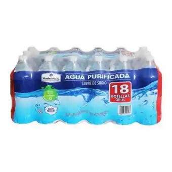 Sam's Club Agua purificada member's mark 18 pzas de 1 l c/u oferta