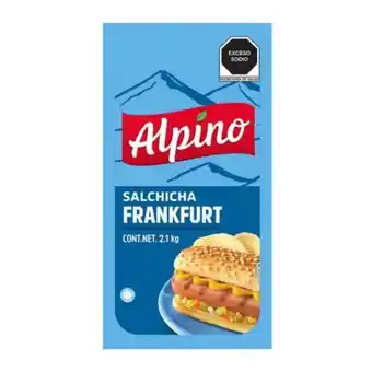 Salchicha de pavo alpino frankfurt 2.1 kg