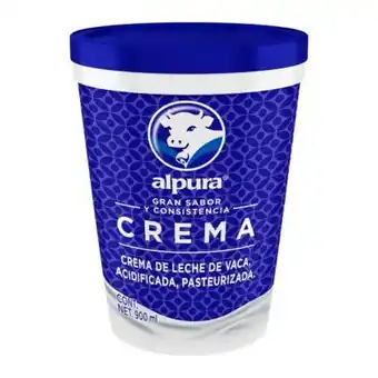 Sam's Club Crema alpura premium acidificada 900 ml oferta