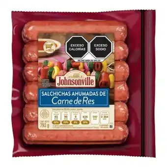 Salchicha ahumada johnsonville carne de res 793 g