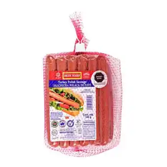 Sam's Club Salchicha de pavo kurson kosher beth yosef tipo polaca 2 pzas de 540 g c/u oferta