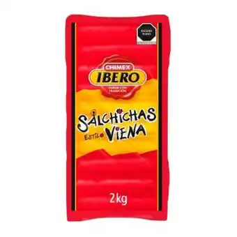 Salchichas estilo viena chimex ibero 2 kg