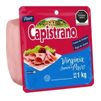Sam's Club Jamón de pavo capistrano virginia 1 kg oferta