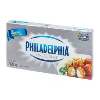 Sam's Club Queso crema philadelphia original 4 pzas de 190 g oferta