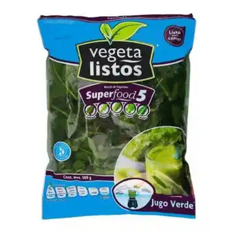 Mix de hojas super food 5 vegetalistos 500 gr