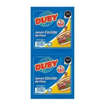 Sam's Club Jamón cocido de pavo duby 2 piezas de 500 gr c/u oferta