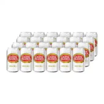 Cerveza clara carta blanca 24 latas de 355 ml c/u