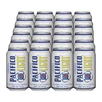Sam's Club Cerveza clara pacífico light 24 latas de 355 ml oferta